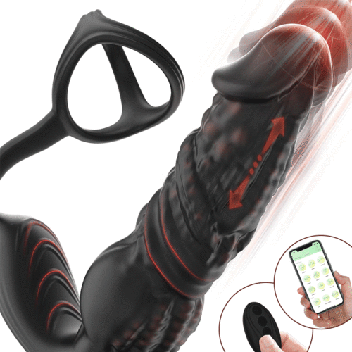 Newly Upgraded 6-in-1 Prostate Massager: Fast Thrusting, Remote + Smart App – Redefine Experience