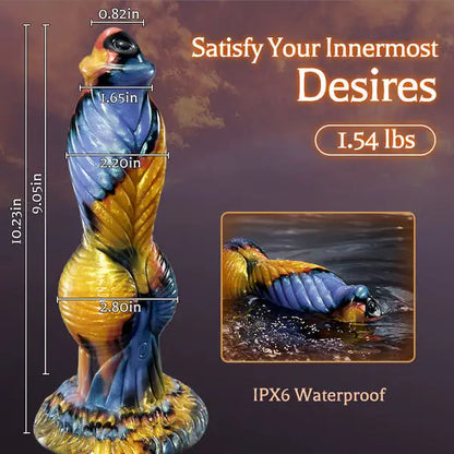 Phoenix Fantasy Monster Thrusting Dildo – 7×7 Modes Remote Control