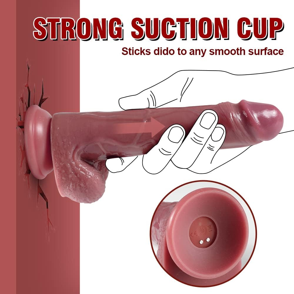 Electric Thrusting & Vibrating Dildo – 3 Speeds & 10 Frequencies