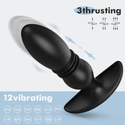 ST-PM-RTV12 Remote Control Prostate Massager – 3 Thrusting & 12 Vibration — alternate product angle