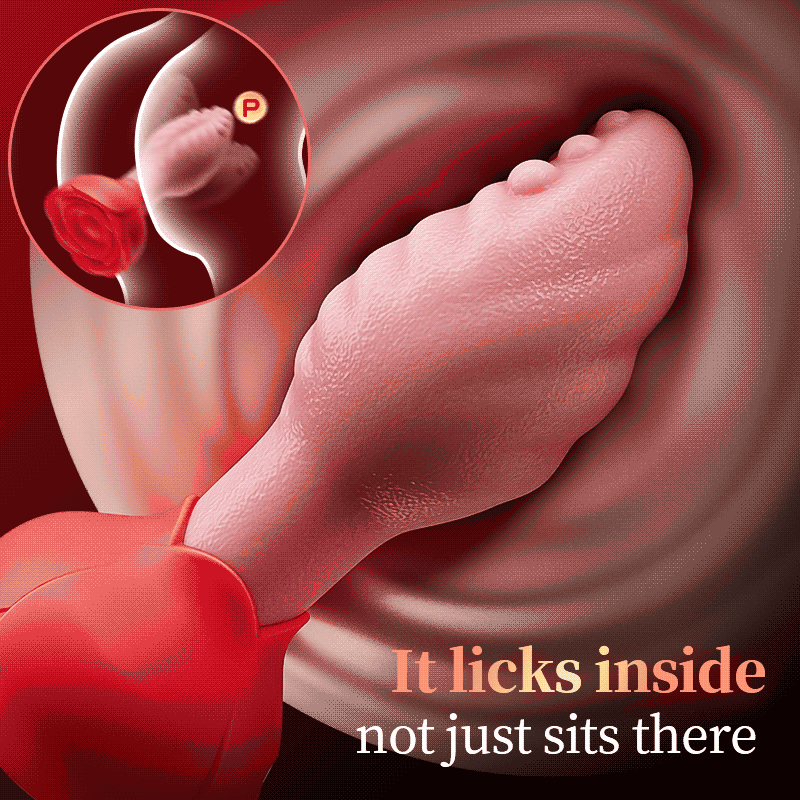 Sera Tongue-Shaped Rotating Anal Plug – App Control & Rose Base