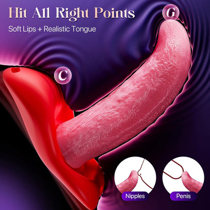 Wearable Tongue Vibrator – APP Control, G-Spot Stimulation & 9 Vibration Modes