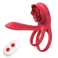 ST-RP-DM09 Rose Play 2-in-1 Vibrating Cock Ring – Dual Motor Couples Vibrator