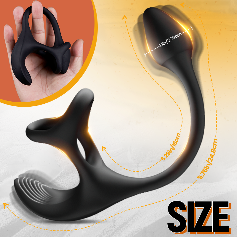 Zenith - Vibrating Anal Plug with Penis Rings
