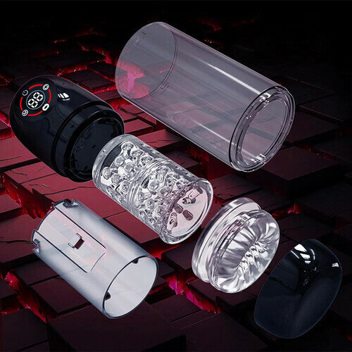 7 Rotating 7 Sucking Lcd Display Pumps & Enlargers Automatic Male Masturbator