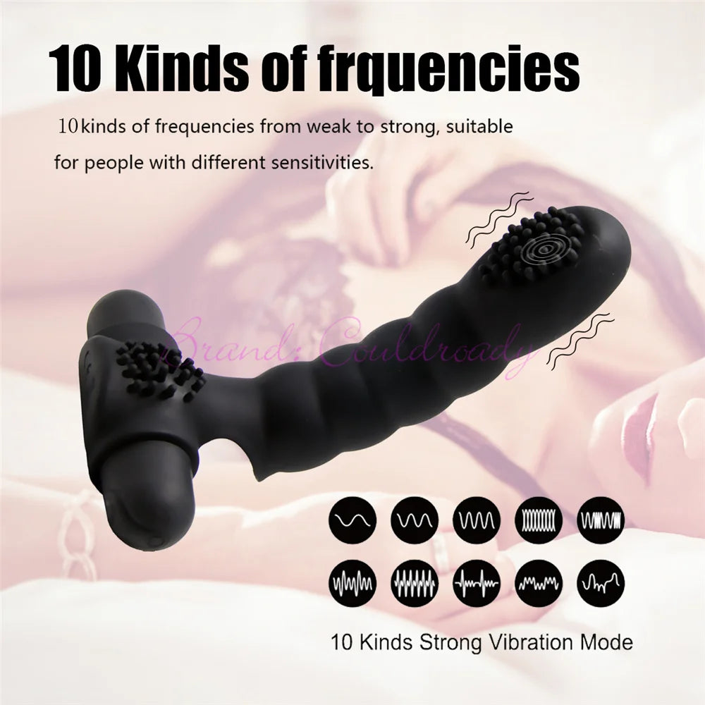 10-Mode Silicone Finger Vibrator – USB Rechargeable Clitoral & G-Spot Stimulator