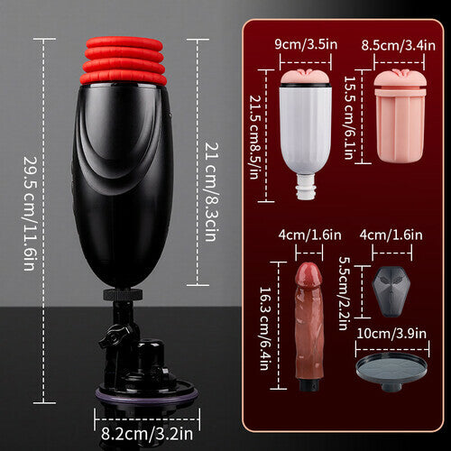Stella 2-in-1 Thrusting Couples Sex Machine – Heating & Remote Control