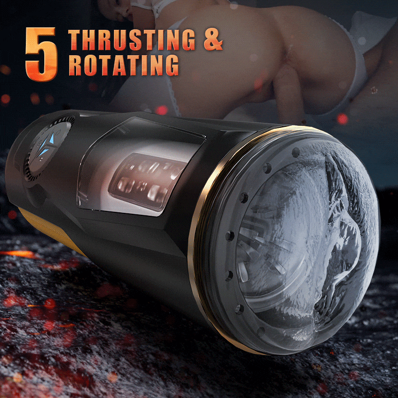 5 Thrusting Rotating Masturbation Cup