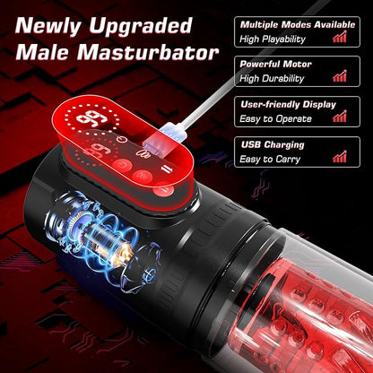 Terminator Telescopic Rotating Stroker with Ergonomic Handle