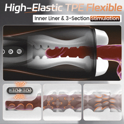 SolaceX Automatic Male Stroker – 9 Suction Modes & 10 Vibrations