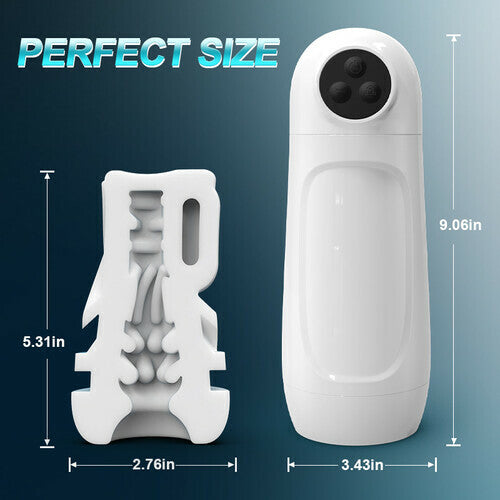 Baymax Smart APP-Controlled Masturbator with Dual Suction & Vibration
