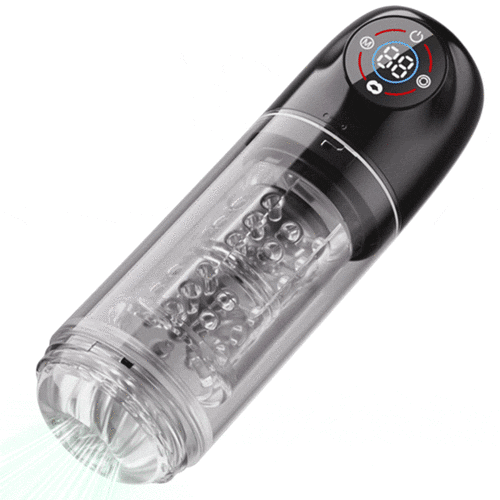 7 Rotating 7 Sucking Lcd Display Pumps & Enlargers Automatic Male Masturbator