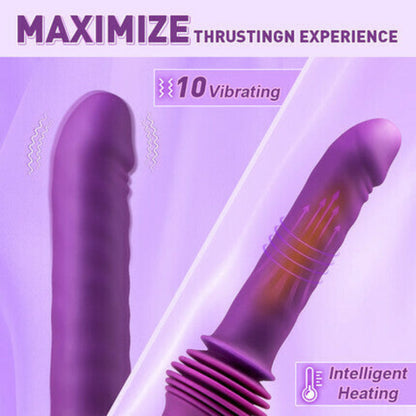 ST-DL-THV10A Heating Thrusting Vibrating Dildo – Adjustable Base & 10 Vibration Modes