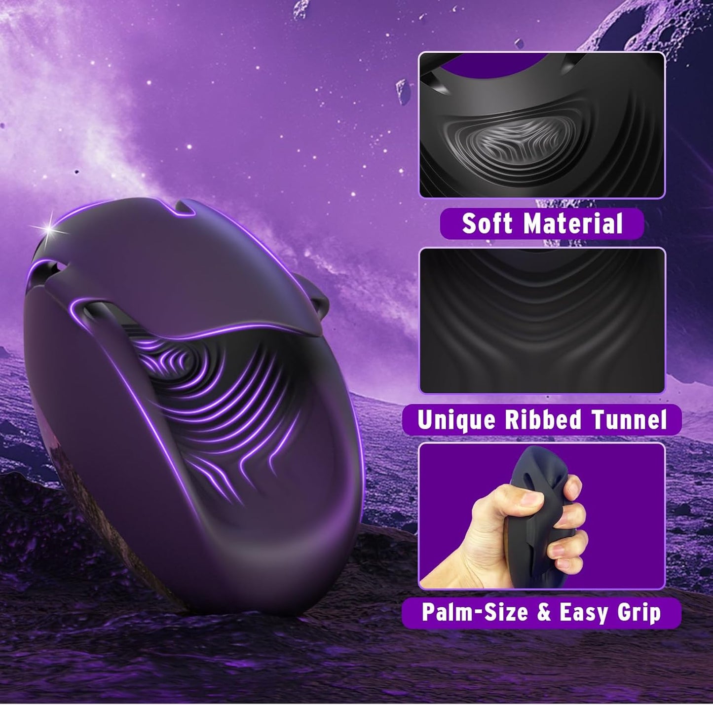 TitanTap T1 Male Stroker – Tapping Motion, Vibration & Hands-Free Control