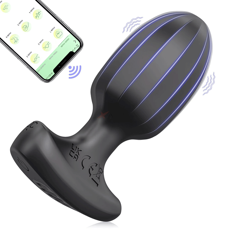 Nova P9 App-Control Prostate Massager with 9 Vibration Modes & Textured Ergonomic Design