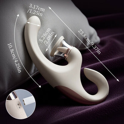 Selene Tongue Licking Clitoral Vibrator – Suction & G-Spot Stimulation