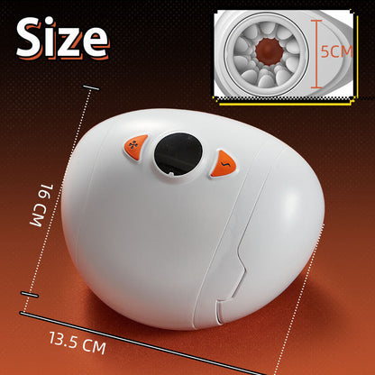 Closed white rotating stroker dimensions and front opening detail
