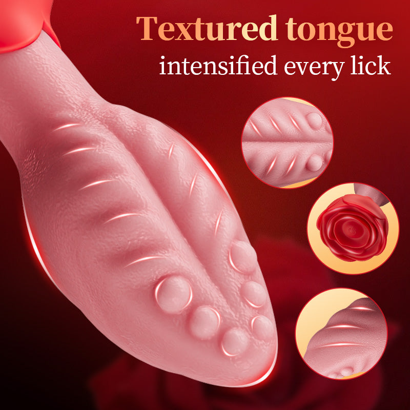 Sera Tongue-Shaped Rotating Anal Plug – App Control & Rose Base