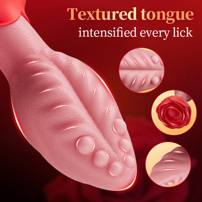 Sera Tongue-Shaped Rotating Anal Plug – App Control & Rose Base