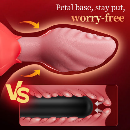 Sera Tongue-Shaped Rotating Anal Plug – App Control & Rose Base