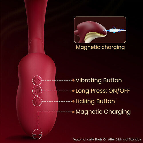 Clitoral Licking G Spot Vibrating & Swinging Stimulator