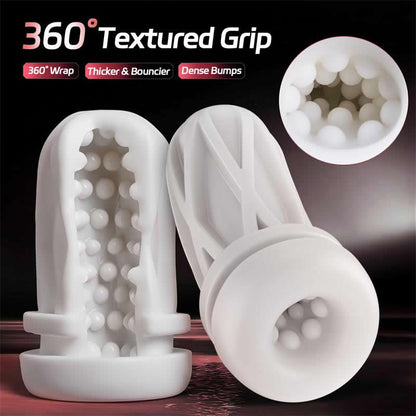 Kama removable sleeve showing 360-degree raised texture pattern