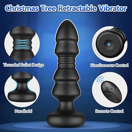 Thrusting & Vibrating Anal Plug – Remote Control Prostate & G-Spot Massager