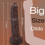 Rocco 11" Realistic Silicone Dildo with Dual-Density Core & Strong Suction Base product image 4