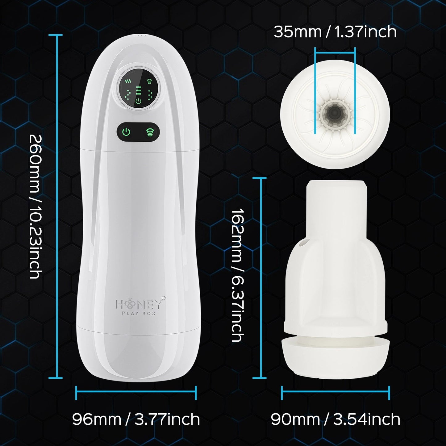 KAI 2 Heated Male Stroker with Suction Stimulation and Precision Vibration