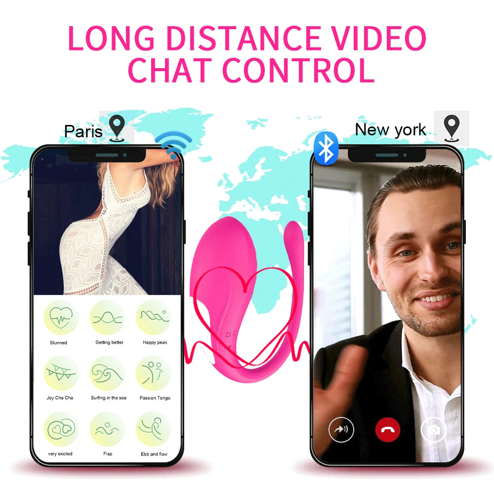 AuraSync G9 App-Controlled Vibrator with 9 Speeds & Wearable Egg Massager