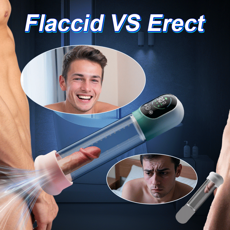 Electric Penis Pump with Mini Sleeve – 5 Suction Modes, 2-in-1 Design