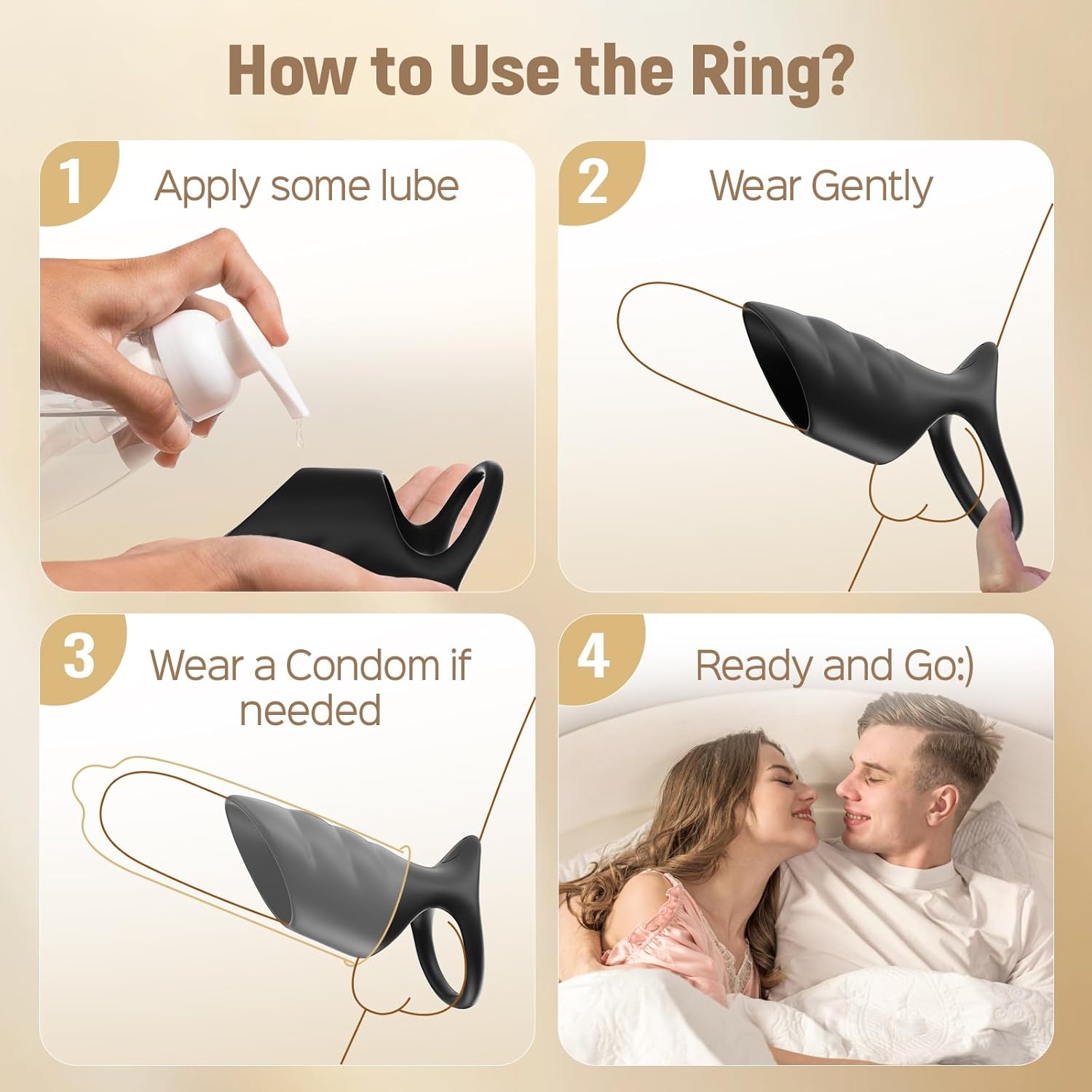 Cock Ring Penis Extender – Vibrating Ring for Erection & G-Spot Stimulation