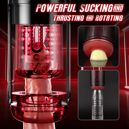 Cinder - App-Controlled Male Stroker with Thrusting, Suction and Rotation
