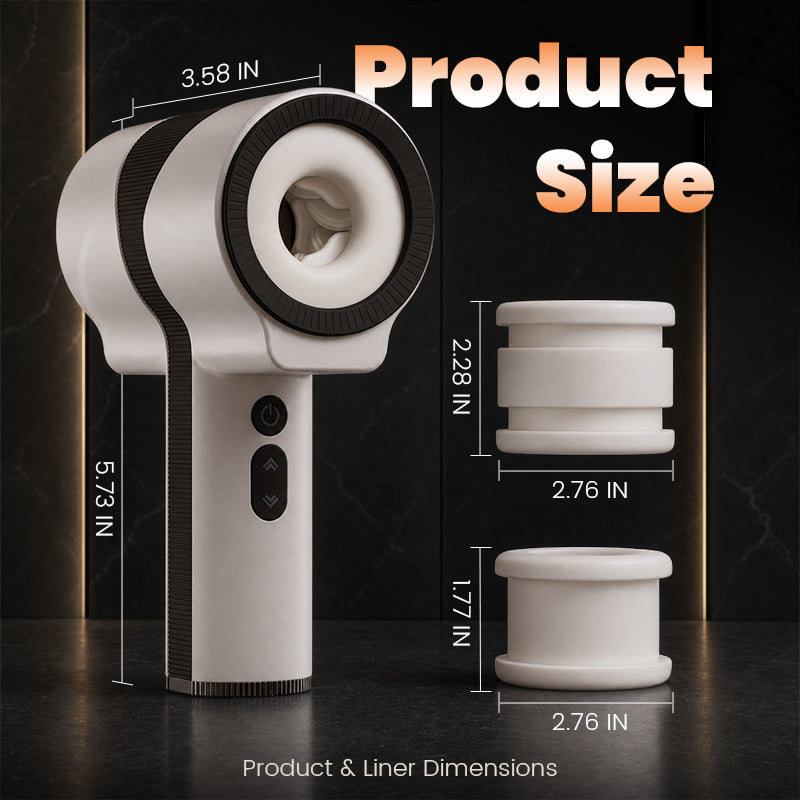 Raiden product dimensions and two removable liner sizes