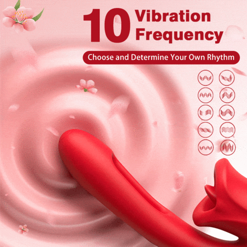 Mouth-Shaped Biting G Spot Vibrator with Vibration & Flapping