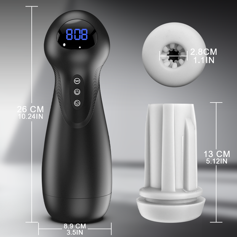 SolaceX Automatic Male Stroker – 9 Suction Modes & 10 Vibrations