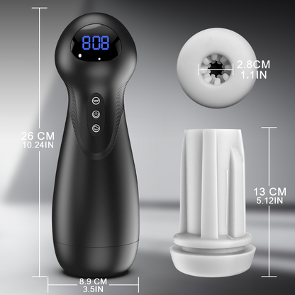 SolaceX Automatic Male Stroker – 9 Suction Modes & 10 Vibrations