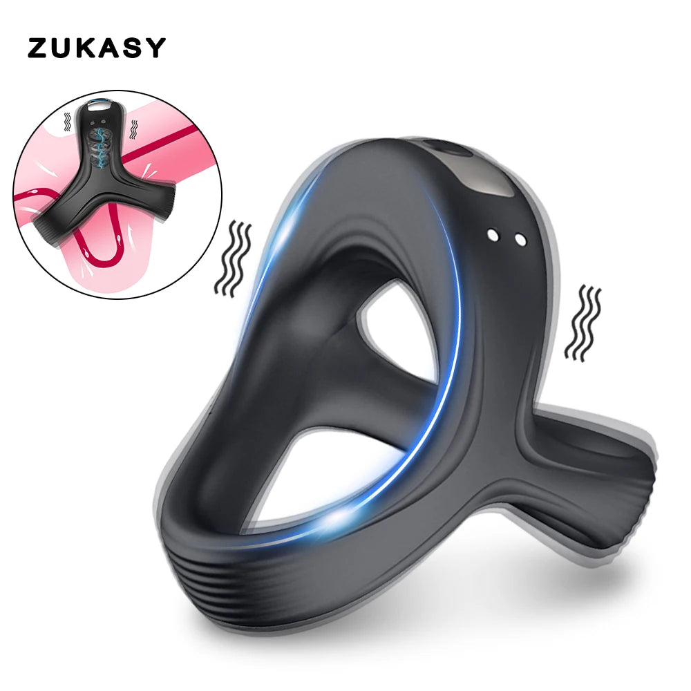 Electric Cock Ring for Man Delay Ejaculation 10 Vibrating Modes
