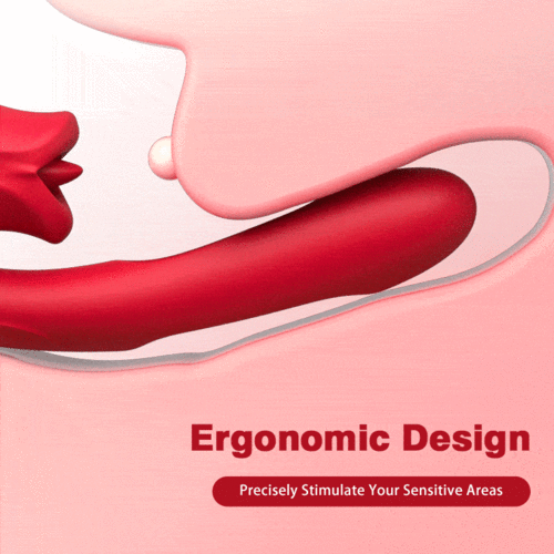 Mouth-Shaped Biting G Spot Vibrator with Vibration & Flapping