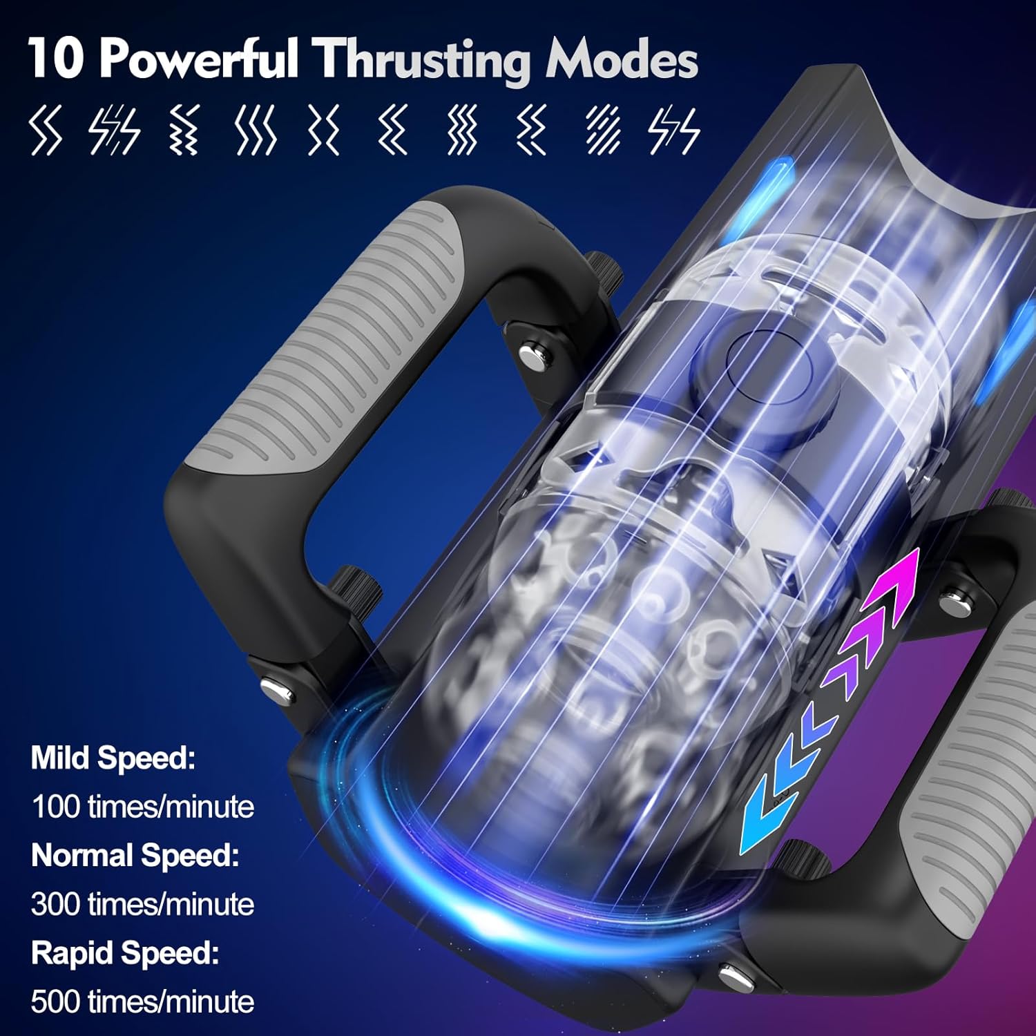 Male Masturbator Machine – Automatic Stroker with Phone Stand & Foldable Handle