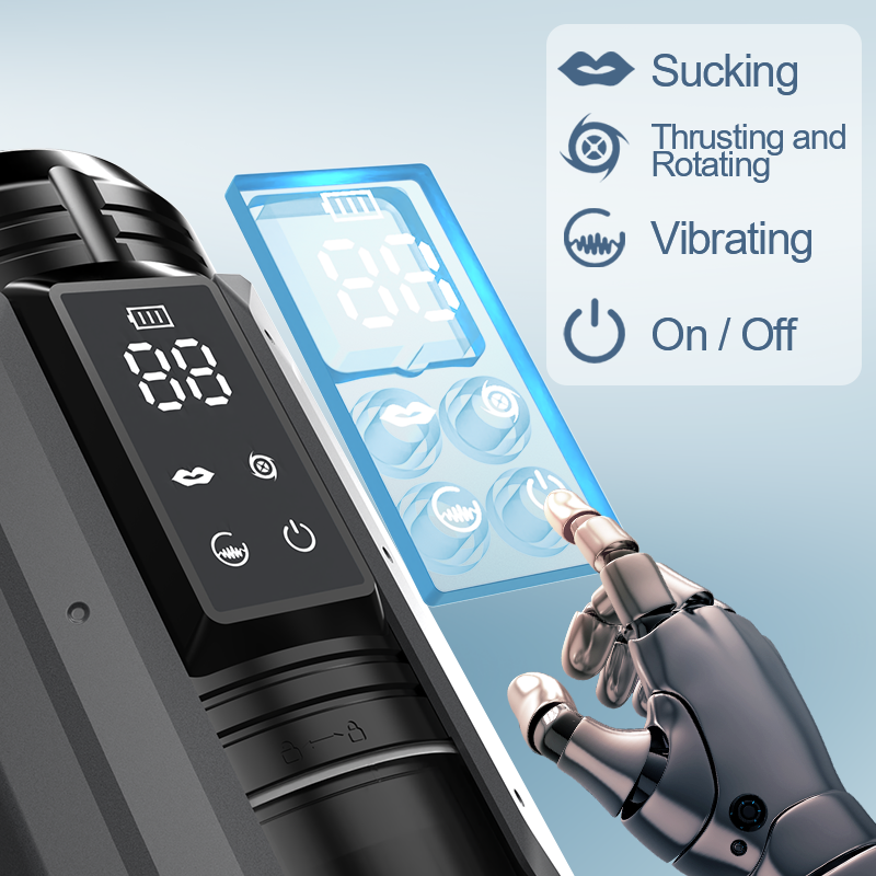 King – 4-in-1 Waterproof Automatic Masturbation Cup for Men