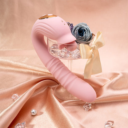 Melo 360° Rotation Rabbit Vibrator – Thrusting, Swing & Dual Stimulation