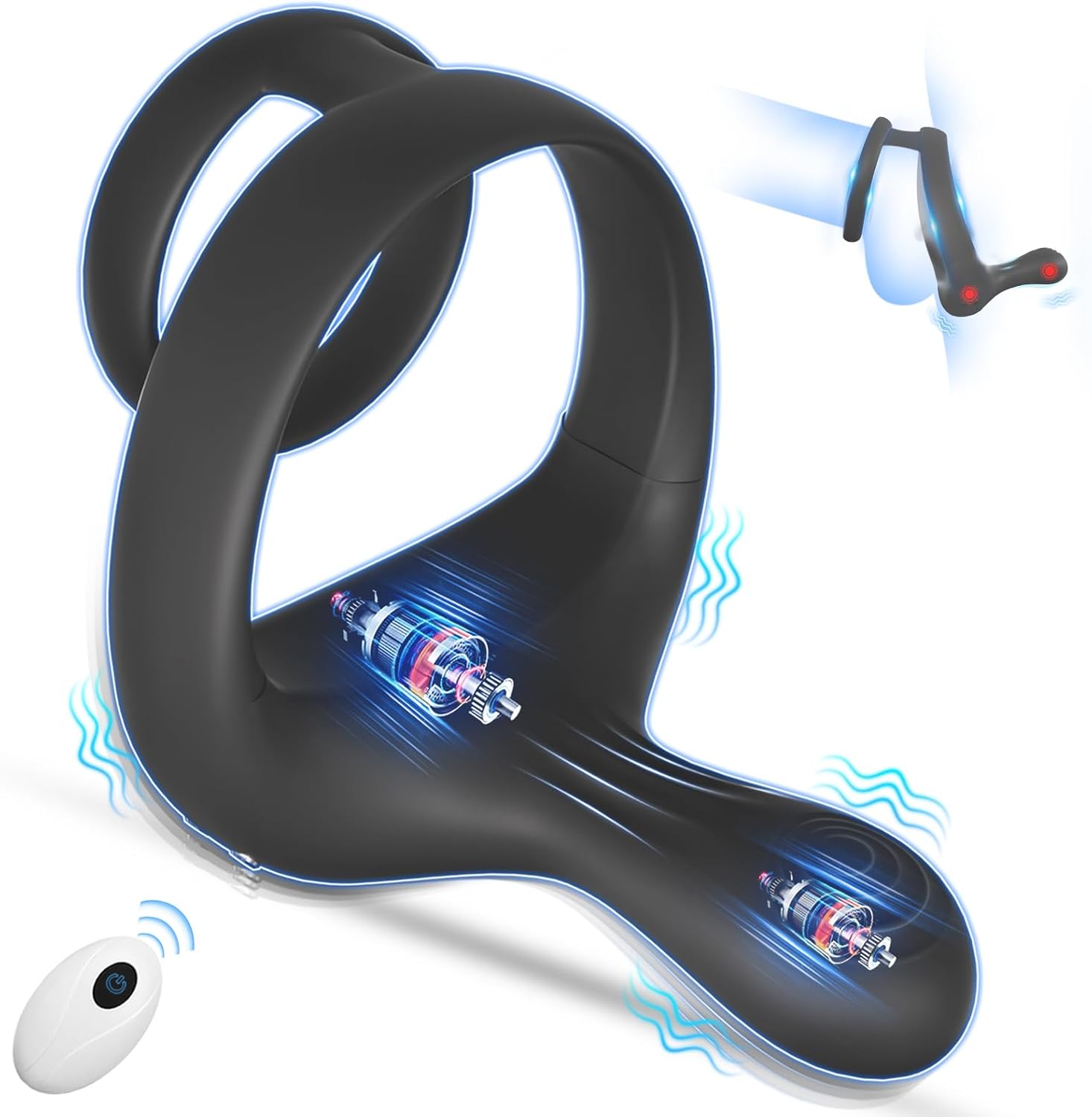 Remote Control Cock Ring – Vibrating Penis & Taint Stimulator for Men and Couples