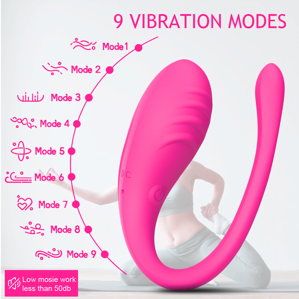 AuraSync G9 App-Controlled Vibrator with 9 Speeds & Wearable Egg Massager