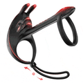 ST-CR-AS09 Adjustable Vibrating Cock Ring – Couples Shared Stimulation