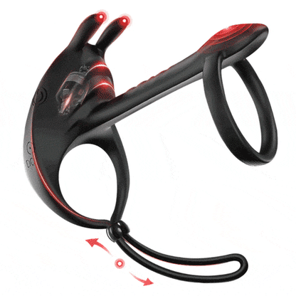 ST-CR-AS09 Adjustable Vibrating Cock Ring – Couples Shared Stimulation
