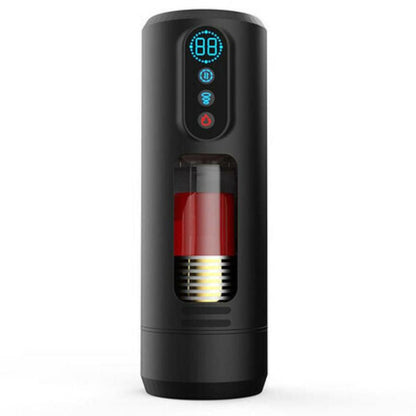 9 Telescopic Vibration Sucking Heated Aircraft Male Stroker Sweetstoy