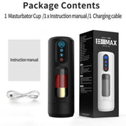 Heated automatic male stroker package contents with cable and manual