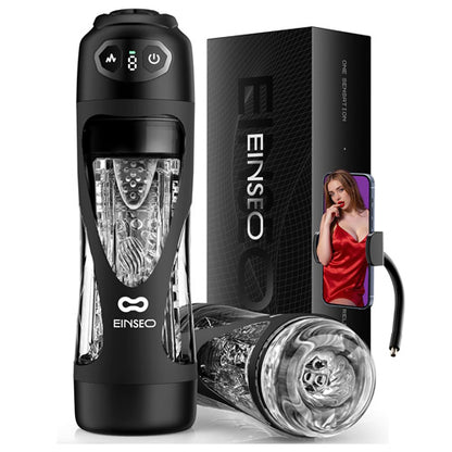 EINSEO AI Sync Male Stroker with Deep Suction Technology & 7.1" Sleeve