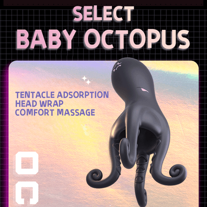 Simulated Octopus Penis Vibrator with Tentacles Particles 11 Vibrating Modes